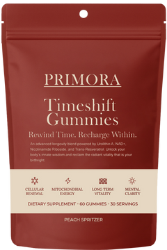 Primora Timeshift Gummies – Peach Spritzer | Cellular Energy & Longevity Support